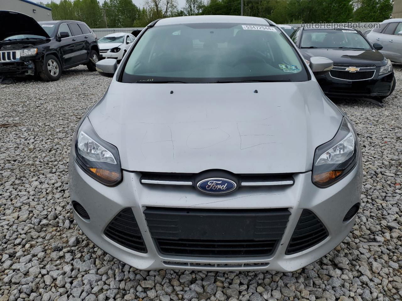 2014 Ford Focus Se Серебряный vin: 1FADP3F21EL227801