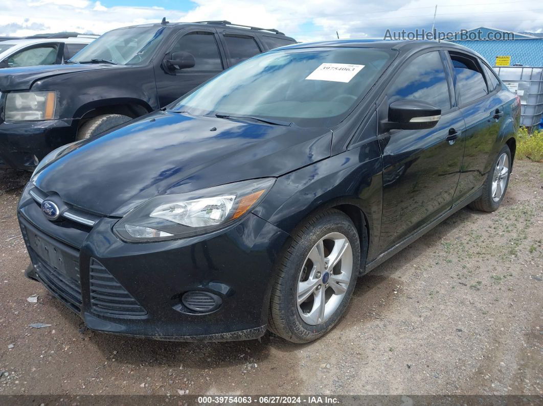 2014 Ford Focus Se Black vin: 1FADP3F21EL264184