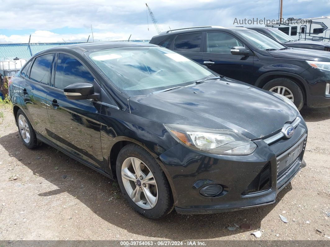 2014 Ford Focus Se Black vin: 1FADP3F21EL264184