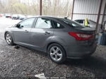 2014 Ford Focus Se Gray vin: 1FADP3F21EL319877