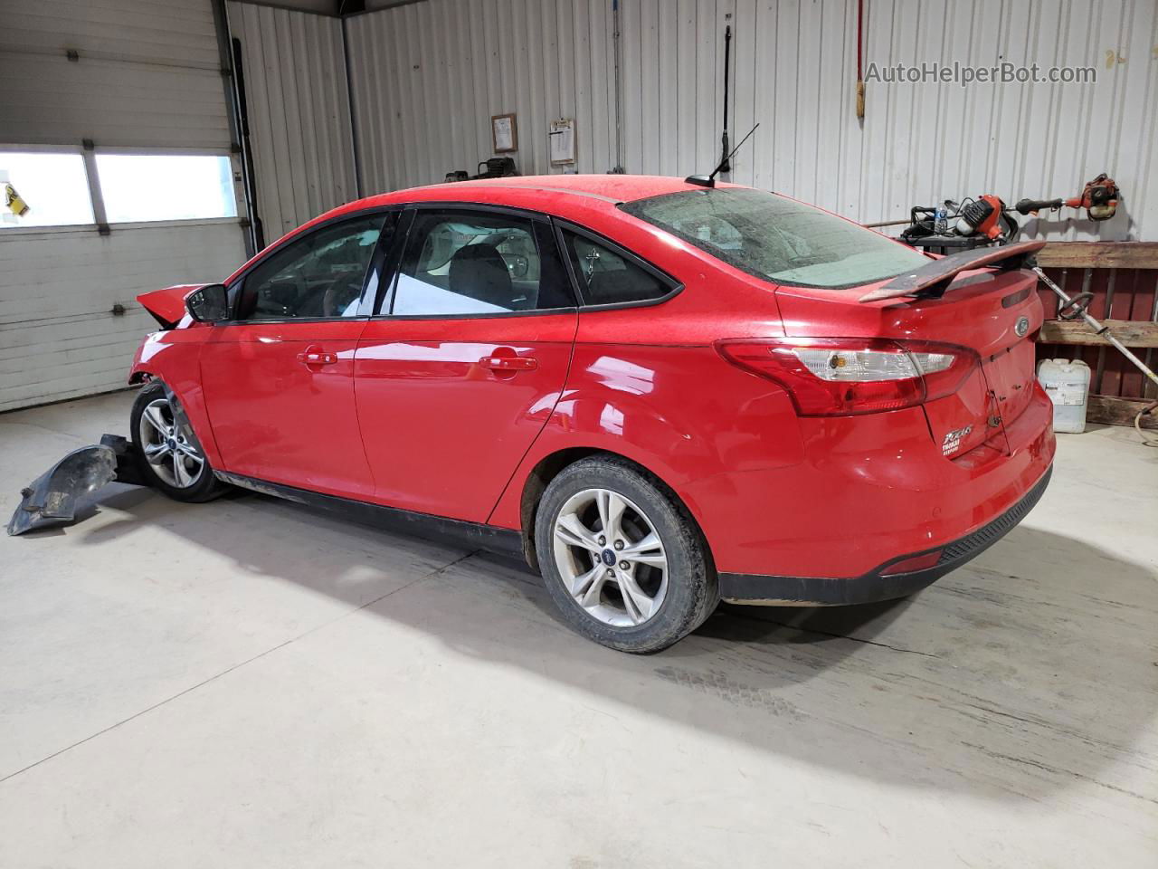 2014 Ford Focus Se Красный vin: 1FADP3F21EL370487