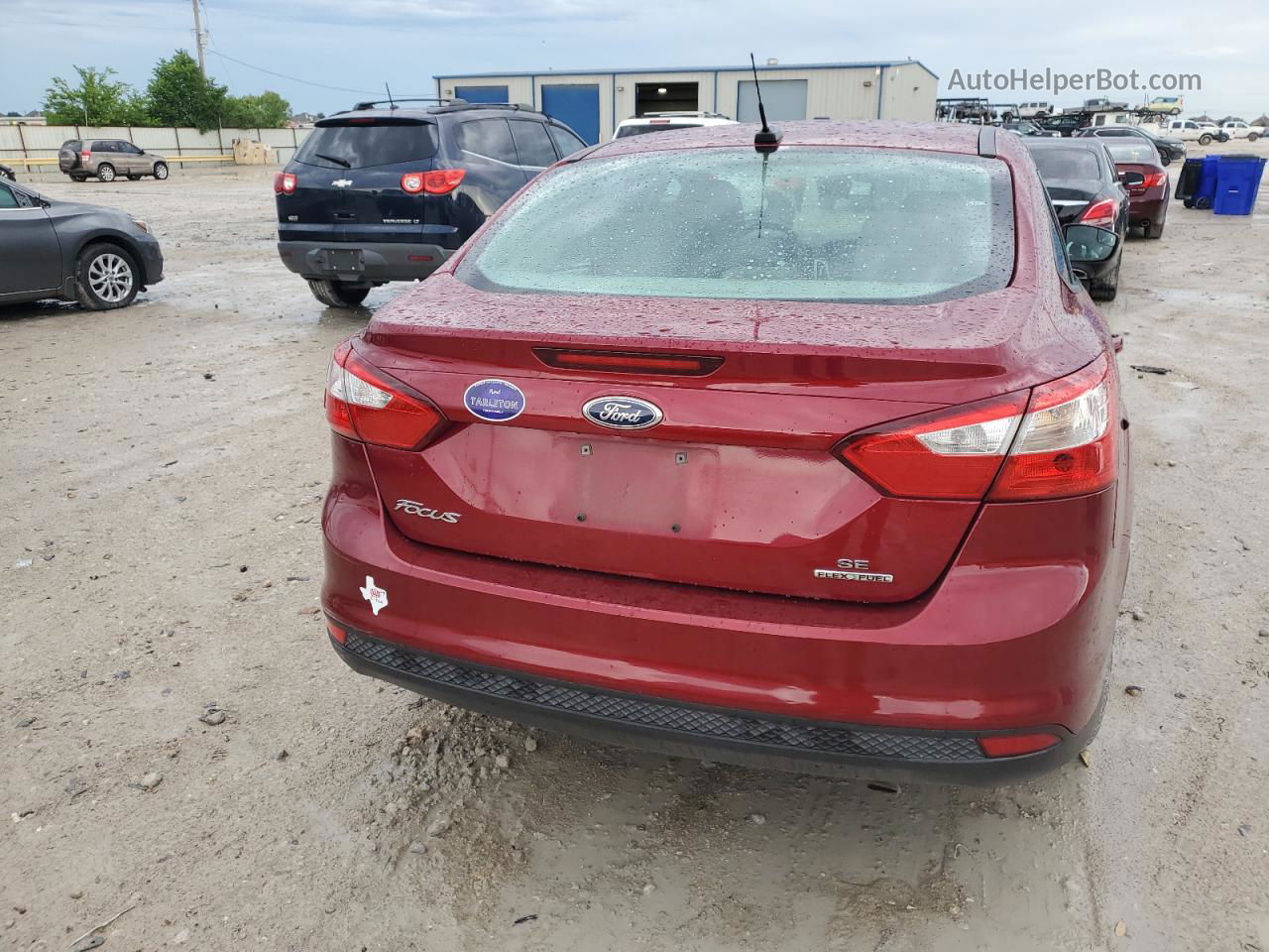 2014 Ford Focus Se Red vin: 1FADP3F21EL406176