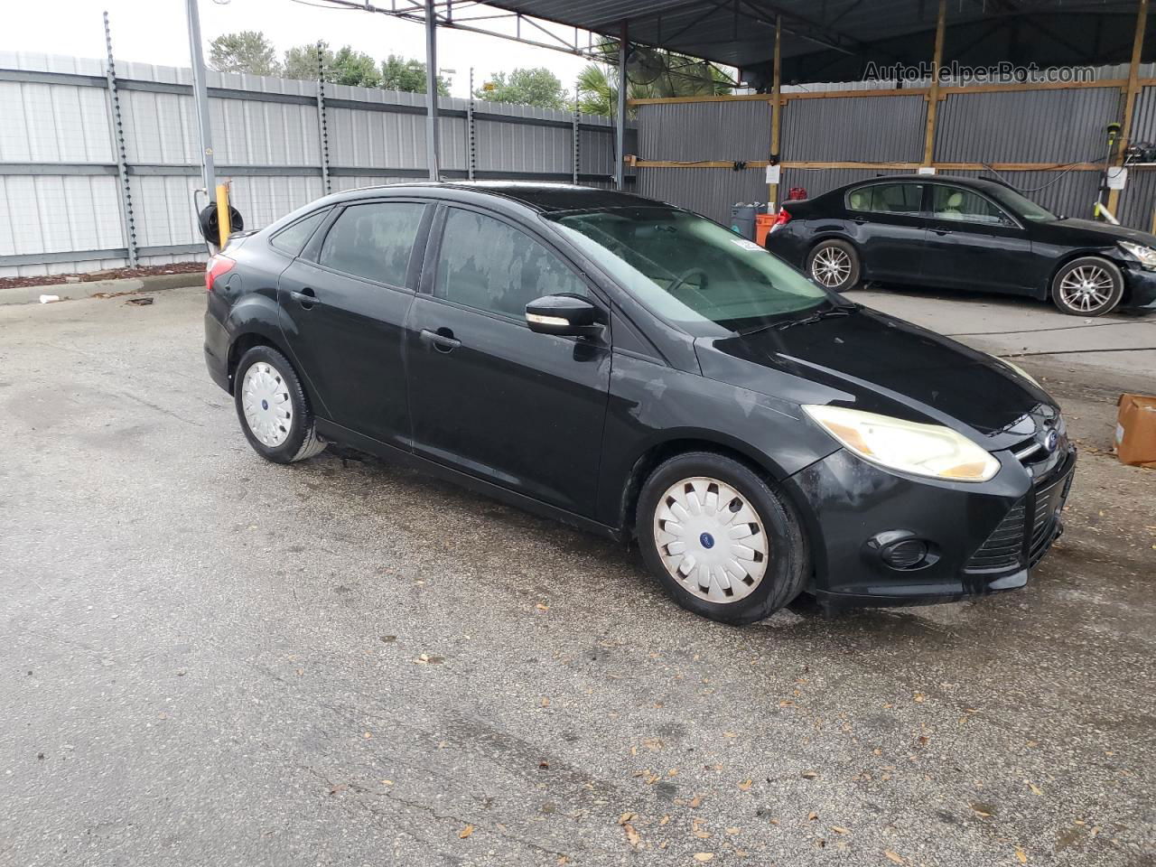 2014 Ford Focus Se Black vin: 1FADP3F21EL410440