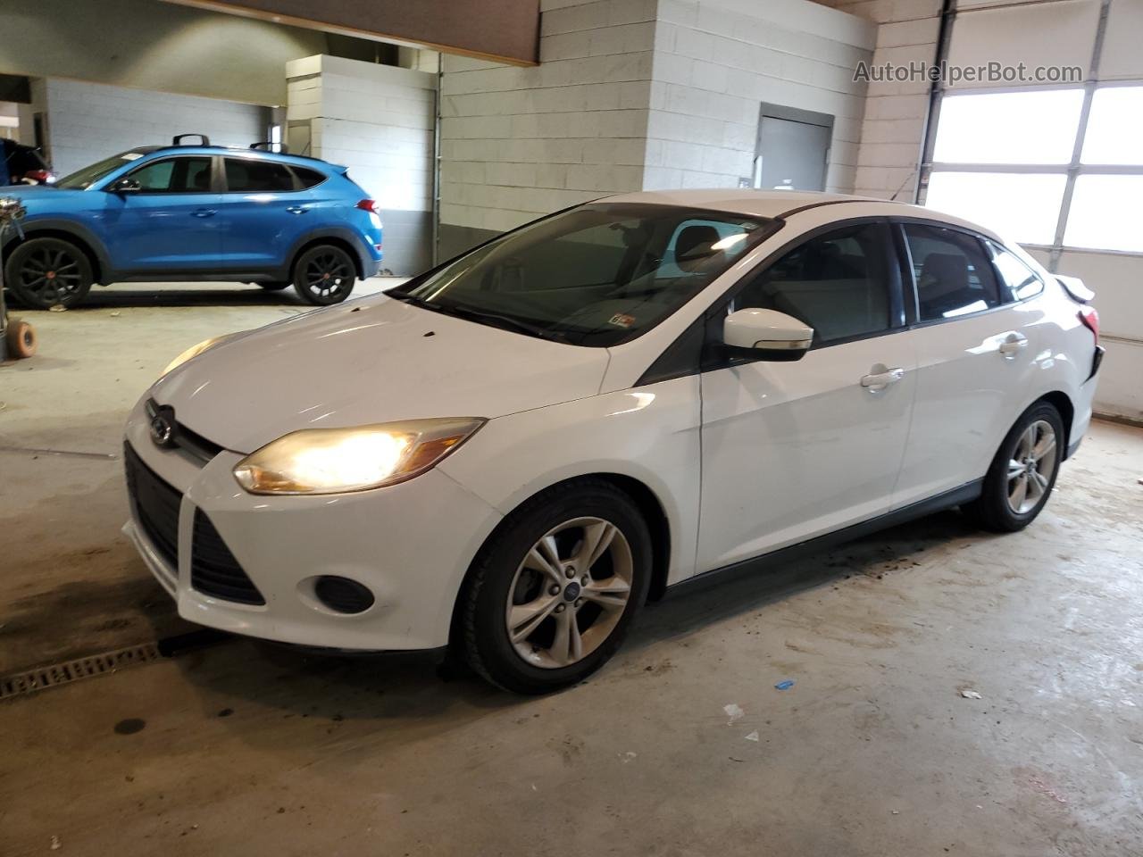 2014 Ford Focus Se White vin: 1FADP3F21EL410731