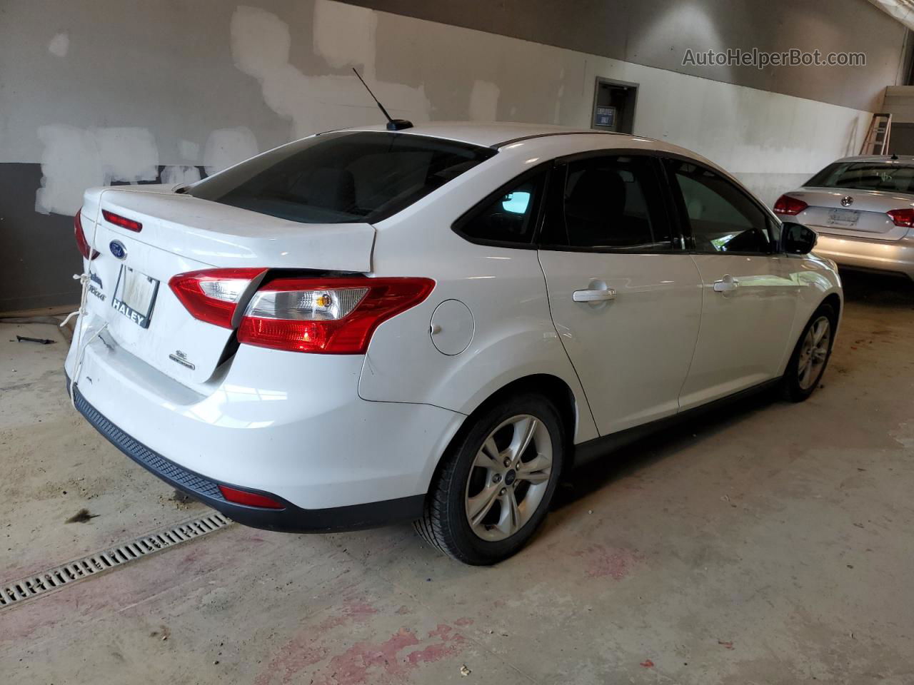 2014 Ford Focus Se White vin: 1FADP3F21EL410731