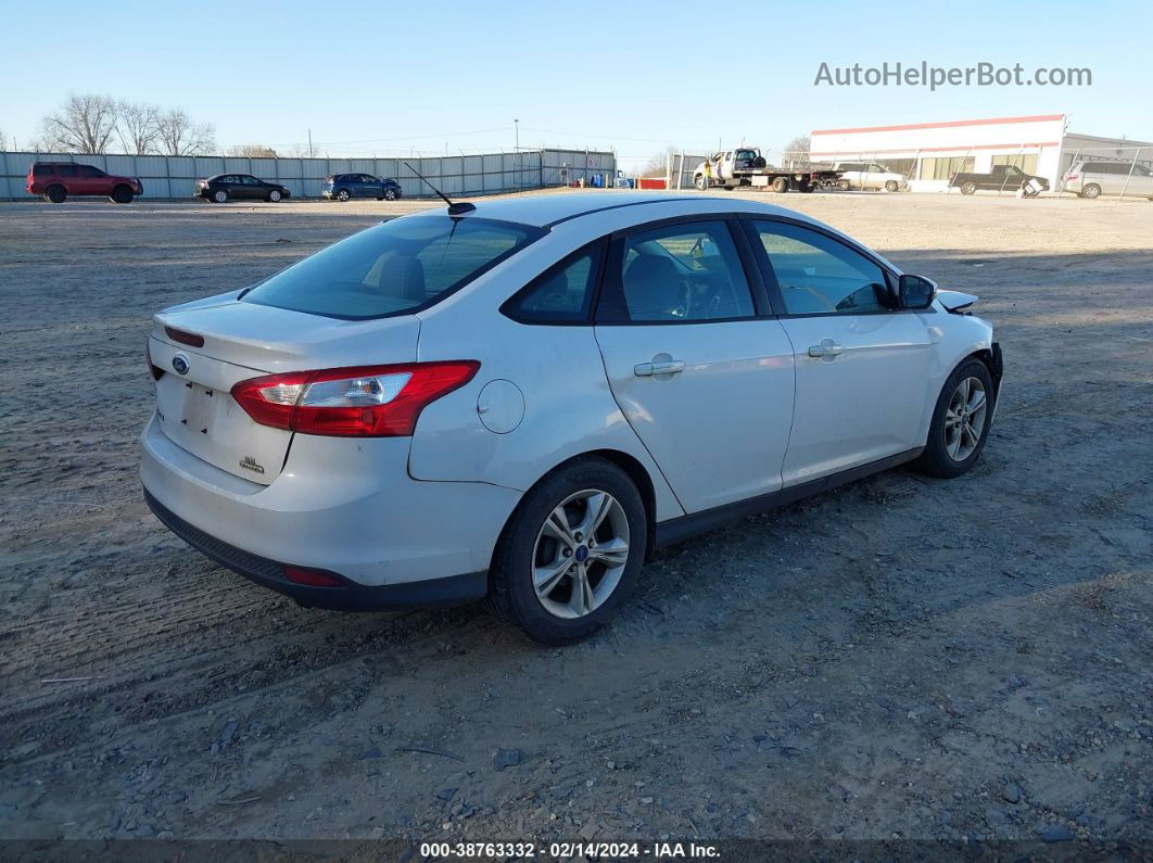 2014 Ford Focus Se White vin: 1FADP3F21EL416366