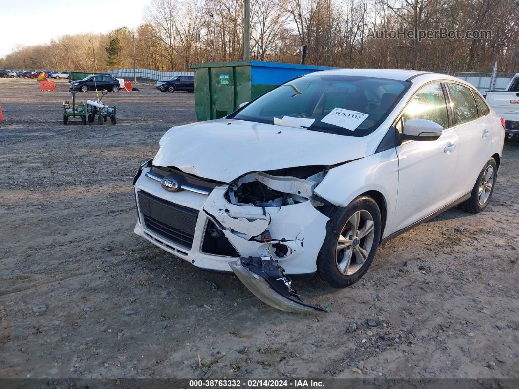 2014 Ford Focus Se White vin: 1FADP3F21EL416366