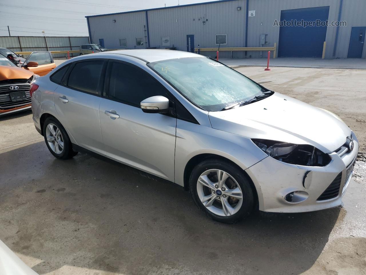 2014 Ford Focus Se Silver vin: 1FADP3F21EL430574