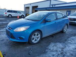 2014 Ford Focus Se Blue vin: 1FADP3F21EL449030