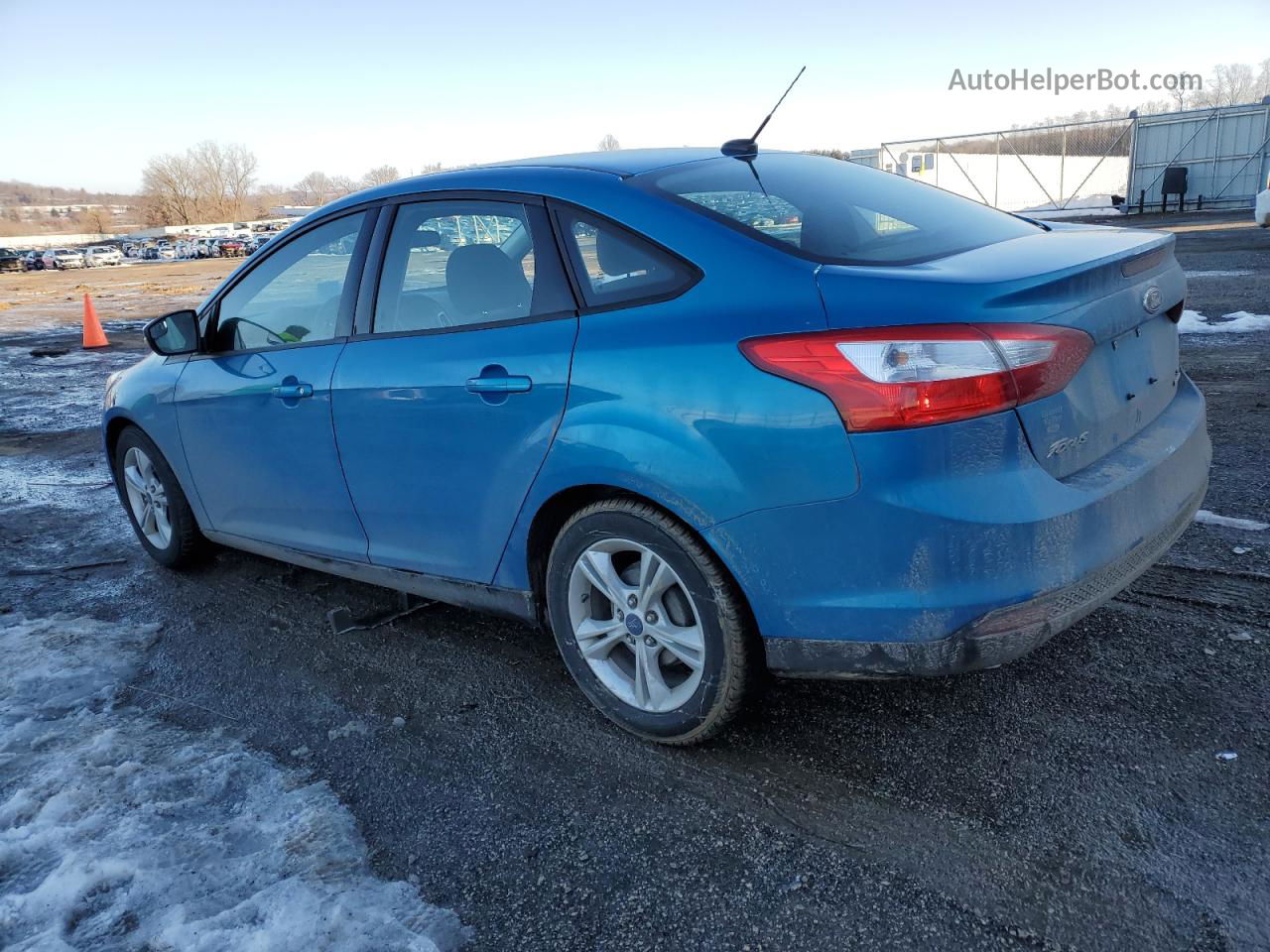 2014 Ford Focus Se Blue vin: 1FADP3F21EL449030