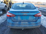 2014 Ford Focus Se Blue vin: 1FADP3F21EL449030