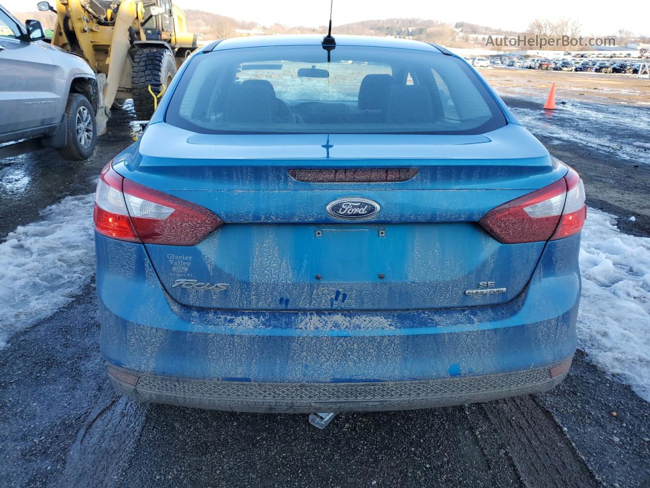 2014 Ford Focus Se Blue vin: 1FADP3F21EL449030