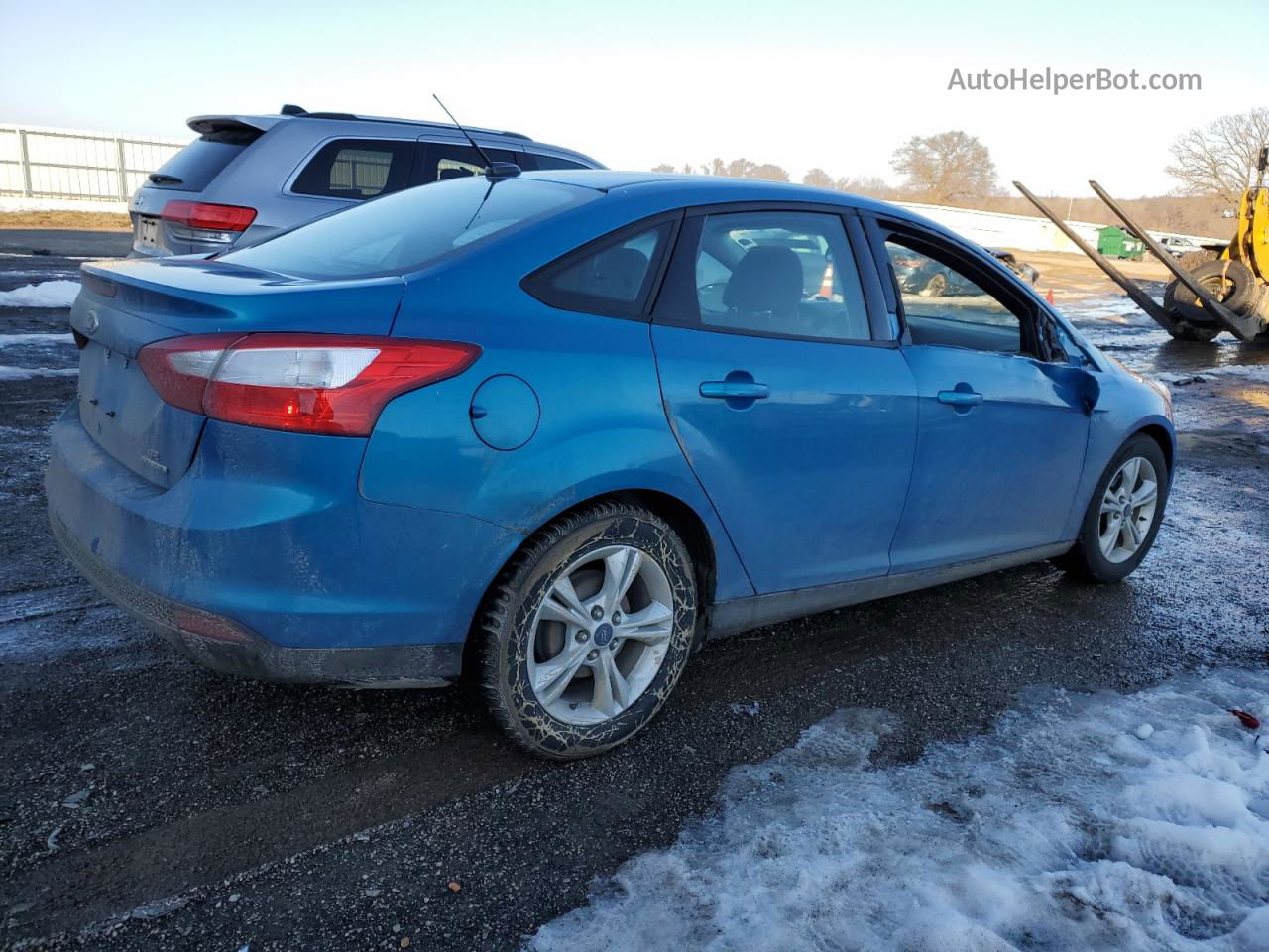 2014 Ford Focus Se Blue vin: 1FADP3F21EL449030