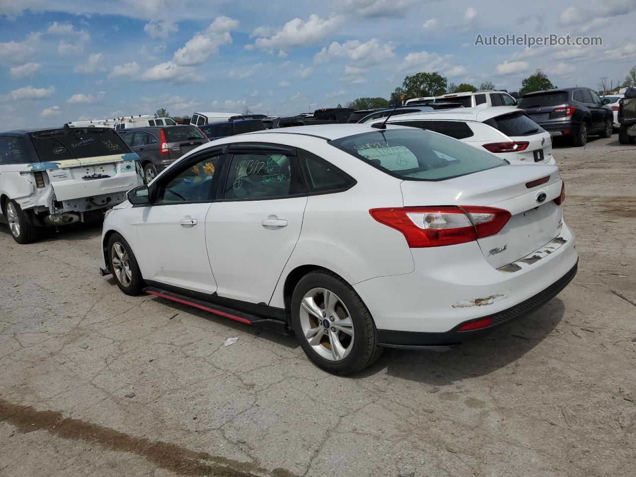 2014 Ford Focus Se White vin: 1FADP3F21EL449397