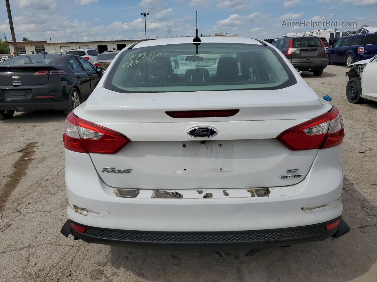 2014 Ford Focus Se Белый vin: 1FADP3F21EL449397