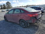 2015 Ford Focus Se Maroon vin: 1FADP3F21FL344411