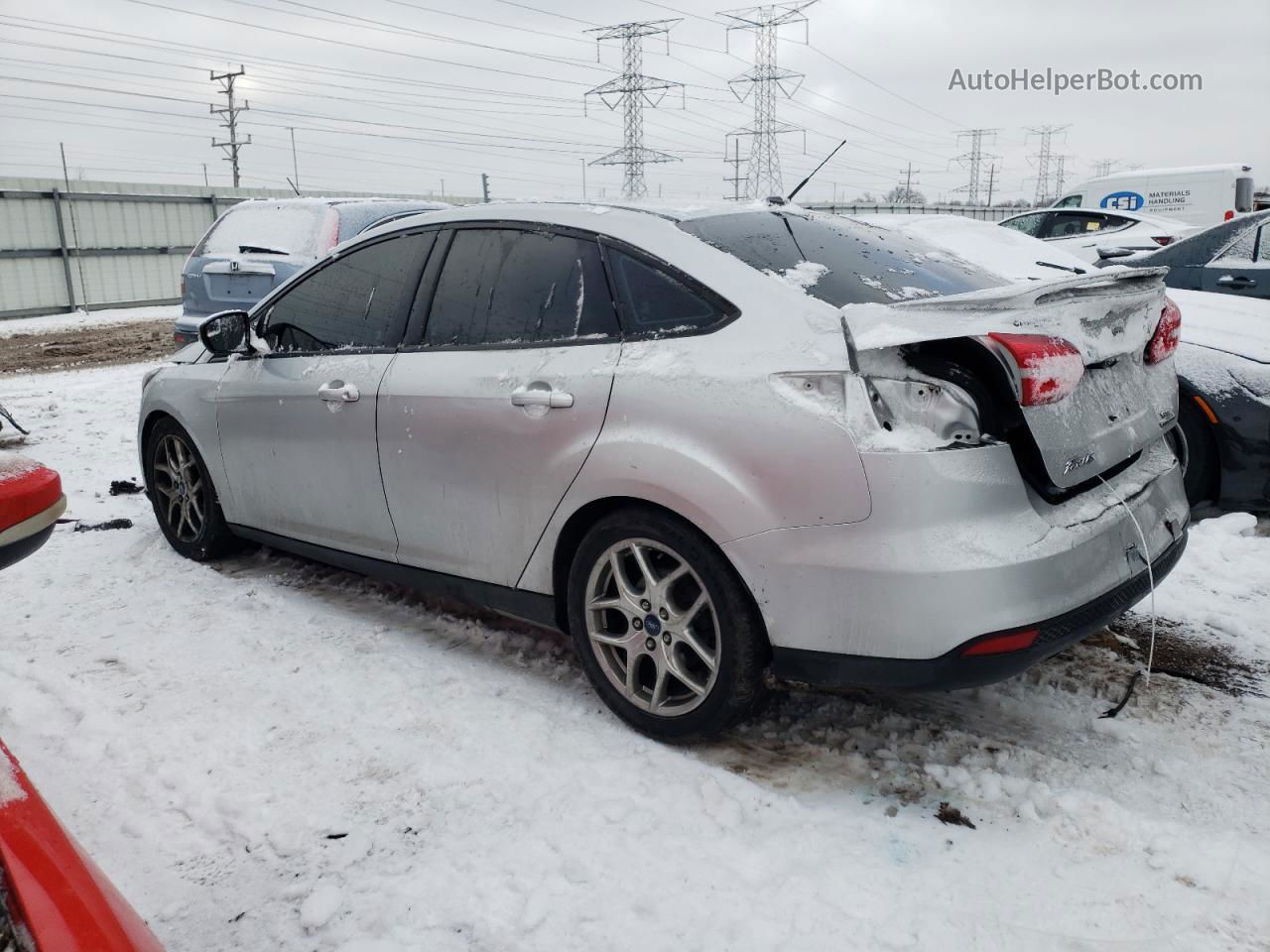 2015 Ford Focus Se Silver vin: 1FADP3F21FL373097