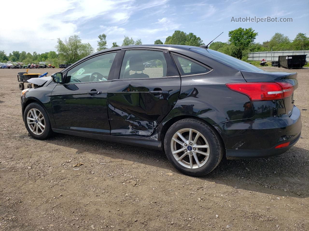 2015 Ford Focus Se Black vin: 1FADP3F21FL374136