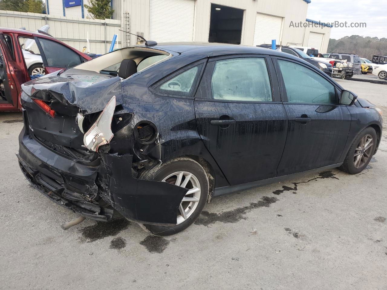 2016 Ford Focus Se Black vin: 1FADP3F21GL274183