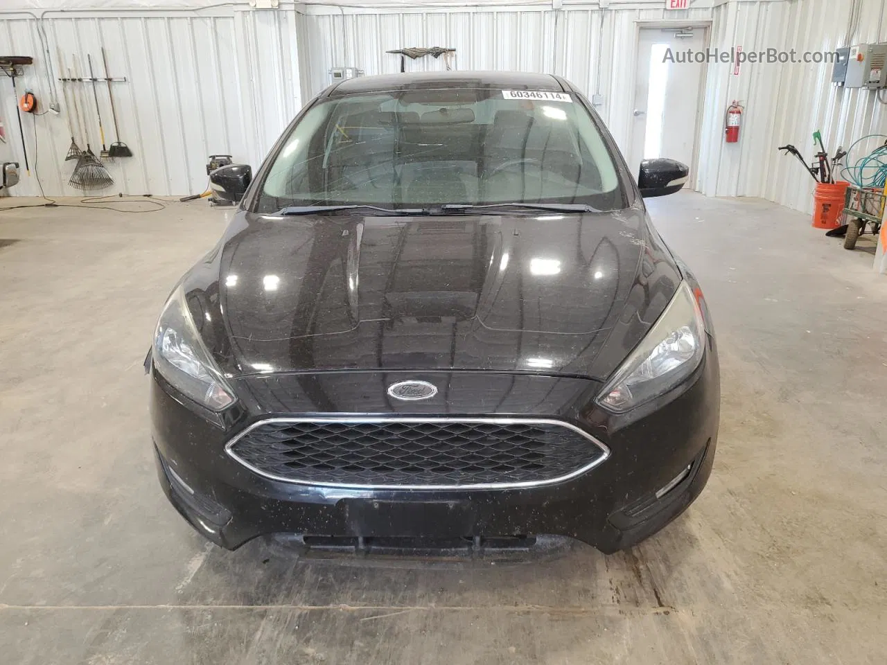 2016 Ford Focus Se Черный vin: 1FADP3F21GL274605