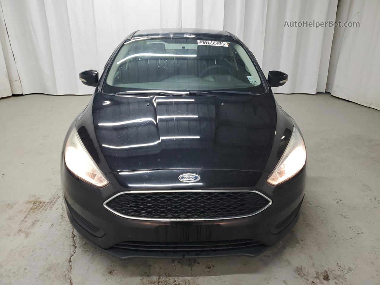 2017 Ford Focus Se Black vin: 1FADP3F21HL227849