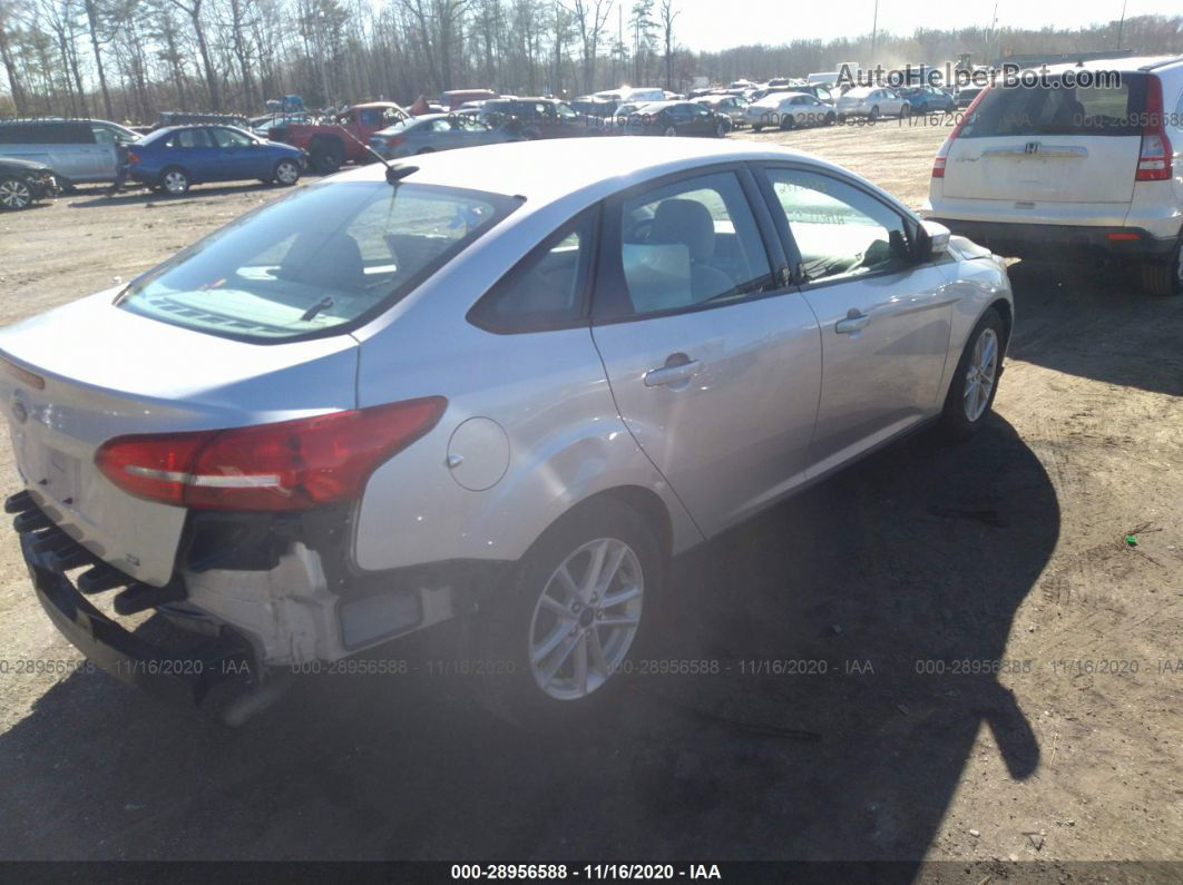 2017 Ford Focus Se Silver vin: 1FADP3F21HL234459