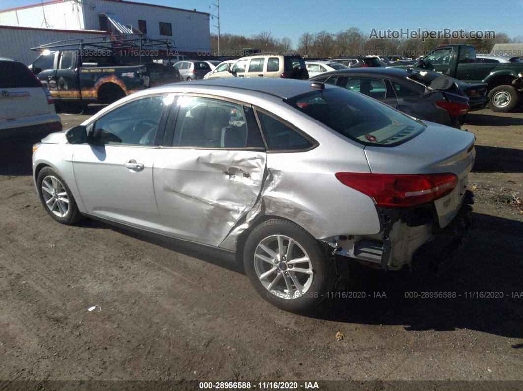 2017 Ford Focus Se Silver vin: 1FADP3F21HL234459