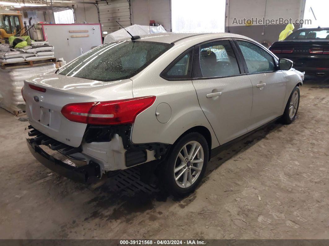 2017 Ford Focus Se Silver vin: 1FADP3F21HL271771