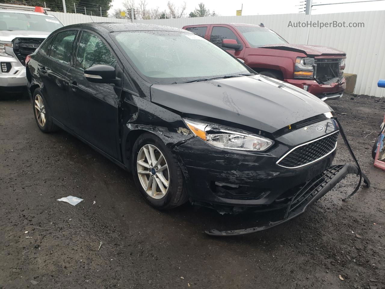 2017 Ford Focus Se Black vin: 1FADP3F21HL316708