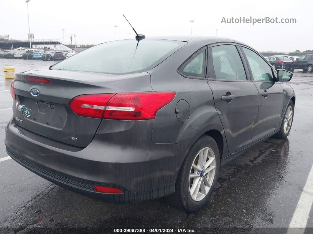 2018 Ford Focus Se Gray vin: 1FADP3F21JL206926