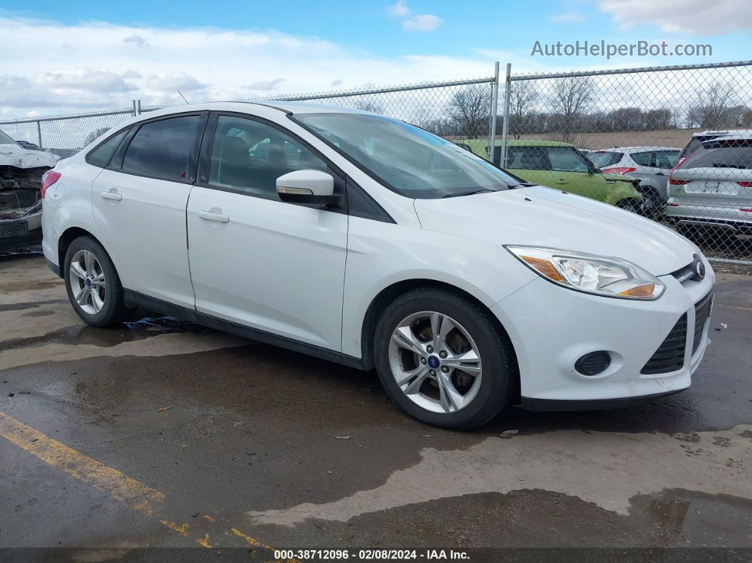 2013 Ford Focus Se White vin: 1FADP3F22DL119394