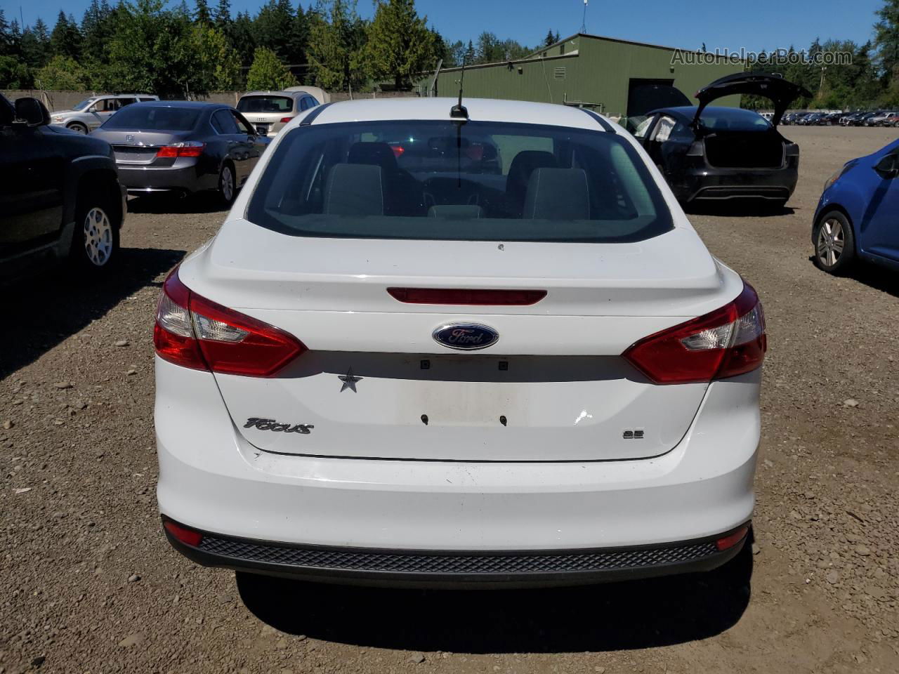 2013 Ford Focus Se White vin: 1FADP3F22DL145476