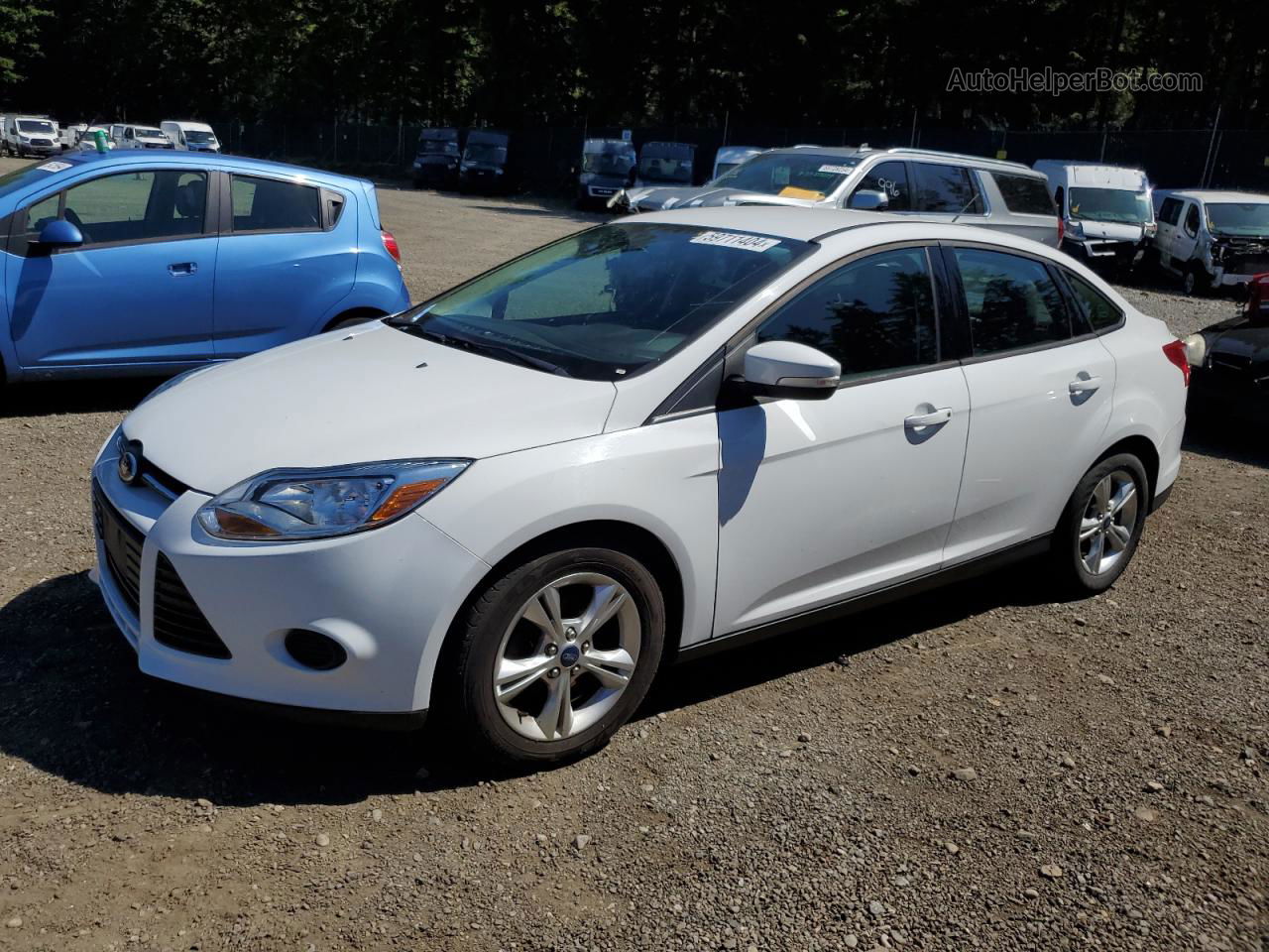 2013 Ford Focus Se White vin: 1FADP3F22DL145476