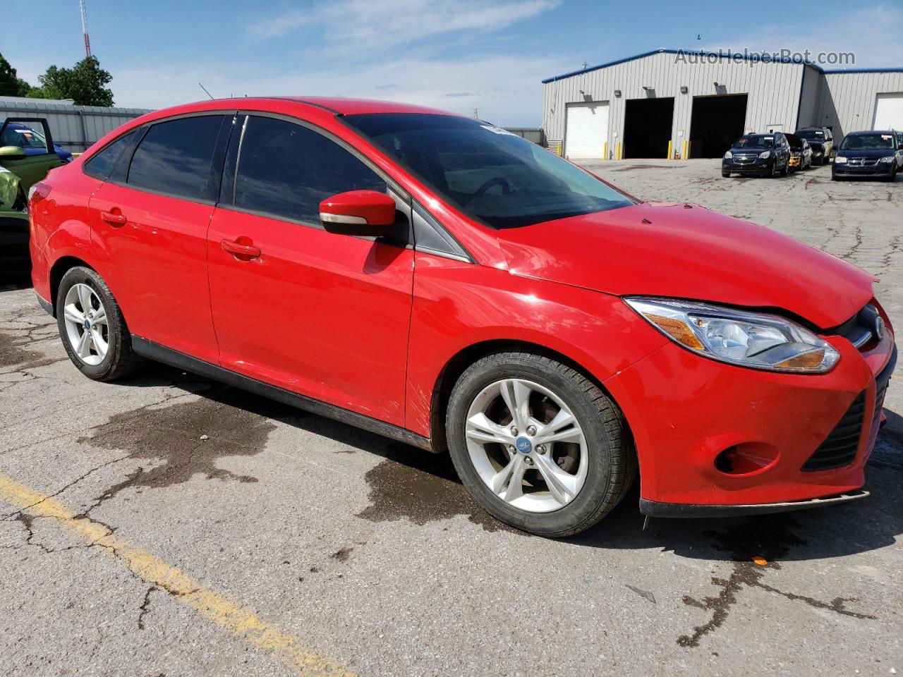 2013 Ford Focus Se Red vin: 1FADP3F22DL155764