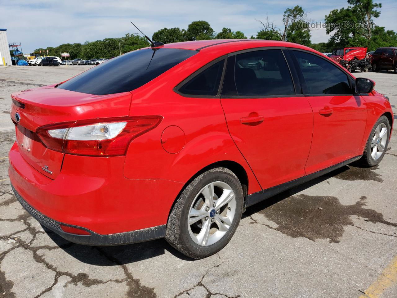 2013 Ford Focus Se Red vin: 1FADP3F22DL155764