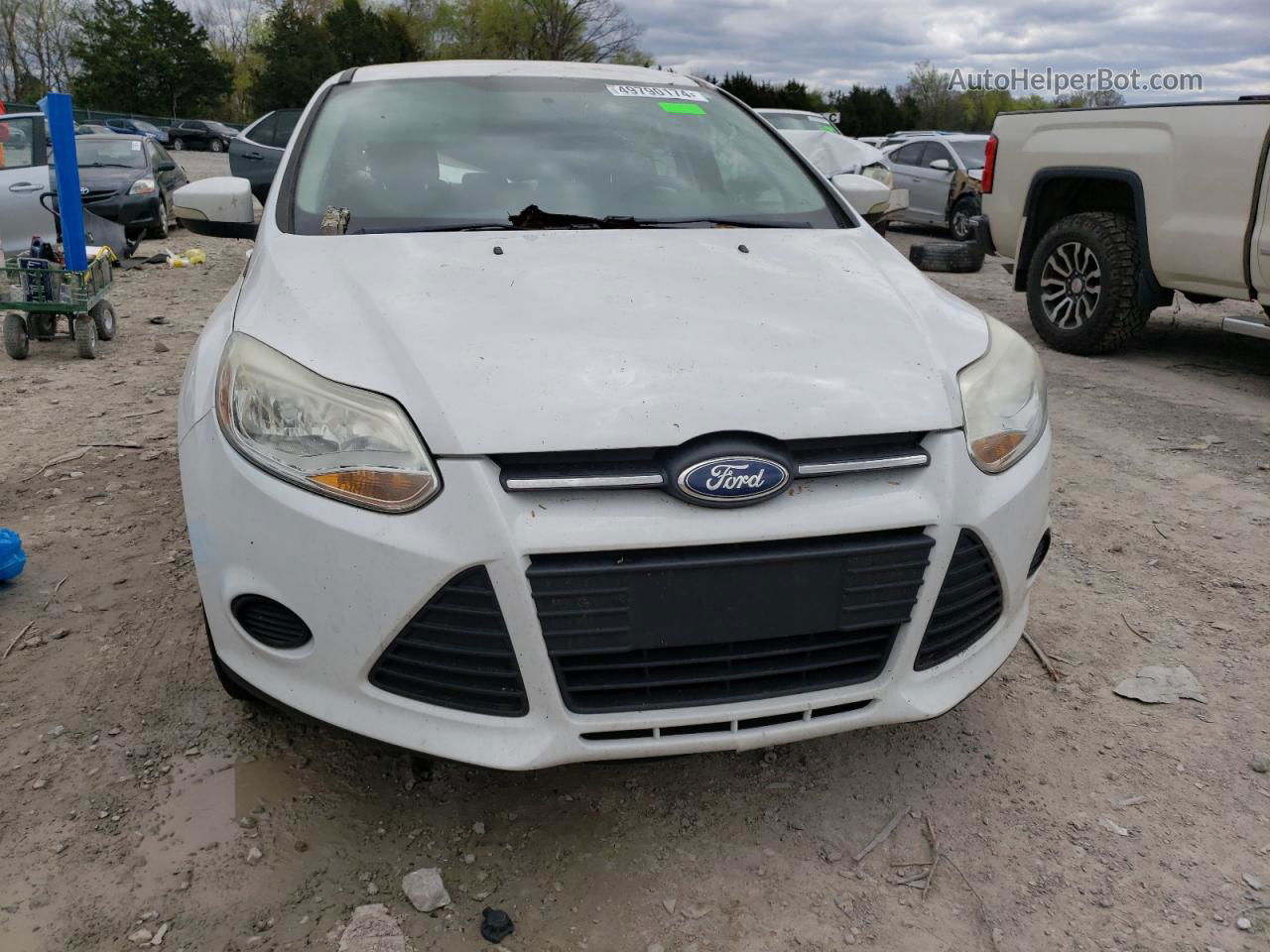 2013 Ford Focus Se White vin: 1FADP3F22DL167512