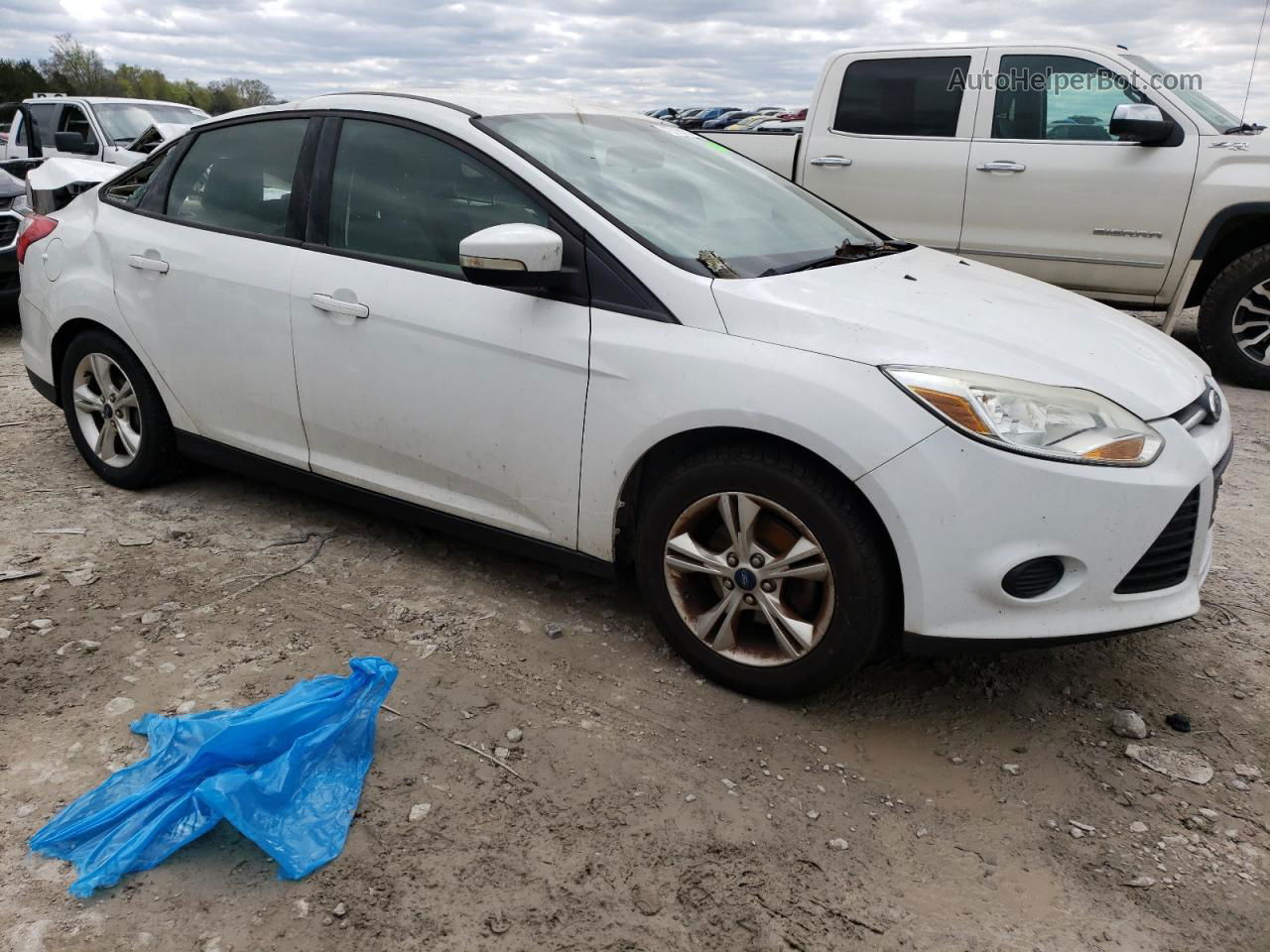 2013 Ford Focus Se White vin: 1FADP3F22DL167512