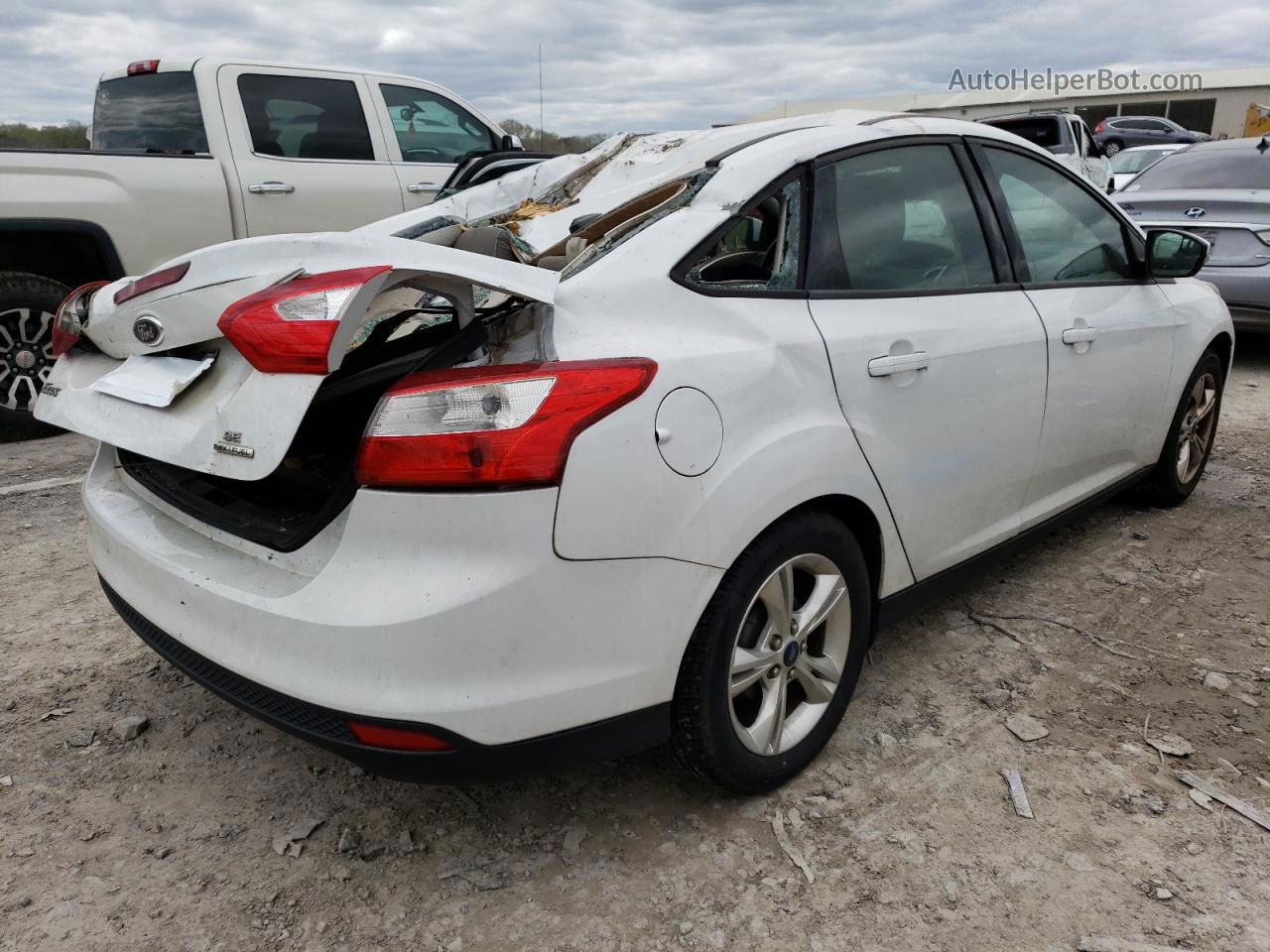 2013 Ford Focus Se White vin: 1FADP3F22DL167512