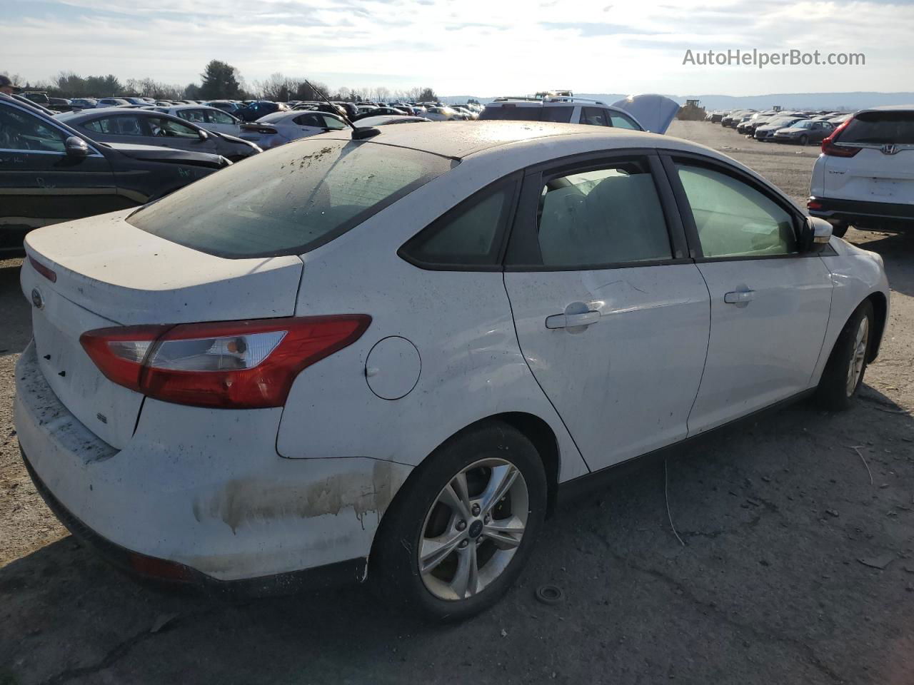 2013 Ford Focus Se White vin: 1FADP3F22DL193317