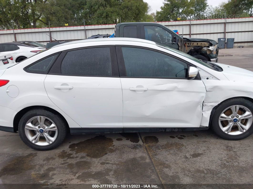 2013 Ford Focus Se White vin: 1FADP3F22DL198419