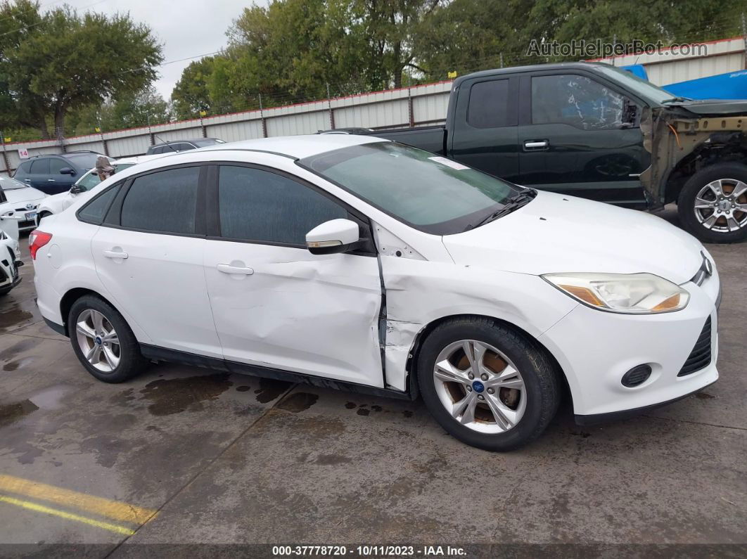 2013 Ford Focus Se White vin: 1FADP3F22DL198419