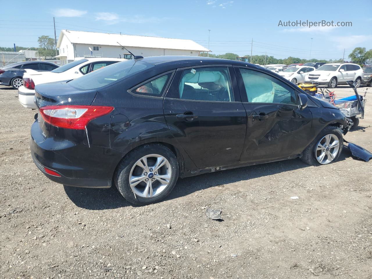 2013 Ford Focus Se Black vin: 1FADP3F22DL208544