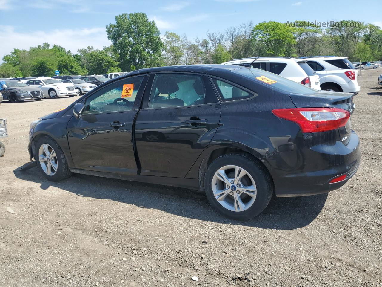 2013 Ford Focus Se Black vin: 1FADP3F22DL208544