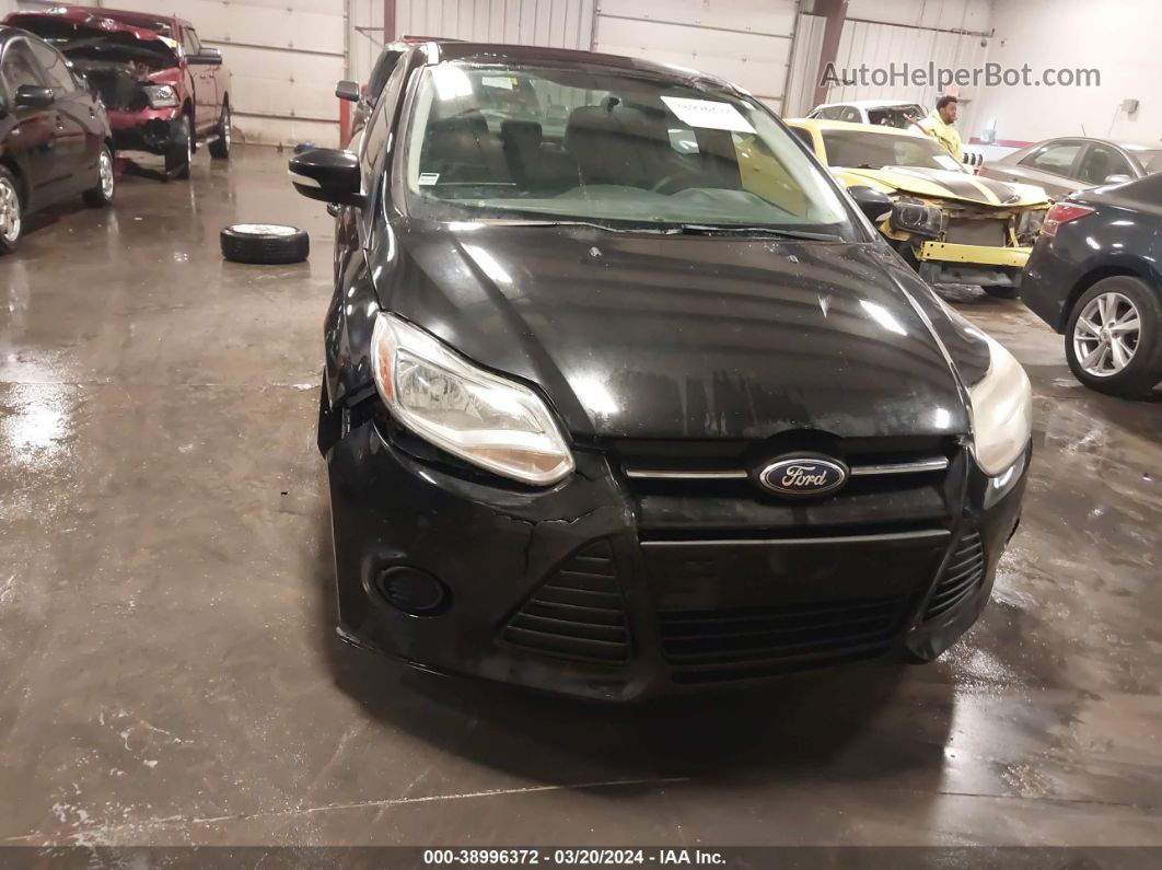 2013 Ford Focus Se Black vin: 1FADP3F22DL210150