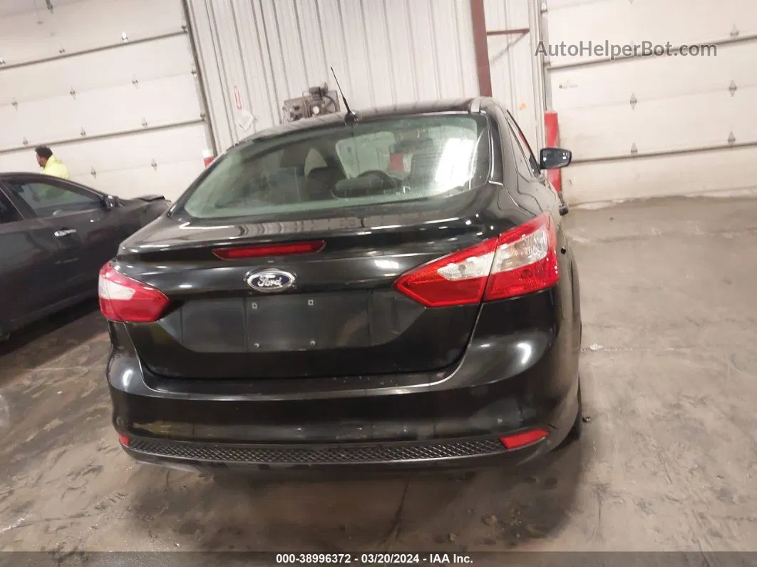 2013 Ford Focus Se Black vin: 1FADP3F22DL210150