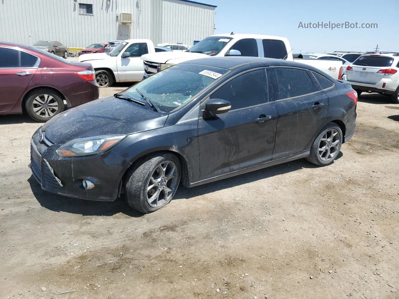 2013 Ford Focus Se Black vin: 1FADP3F22DL214053