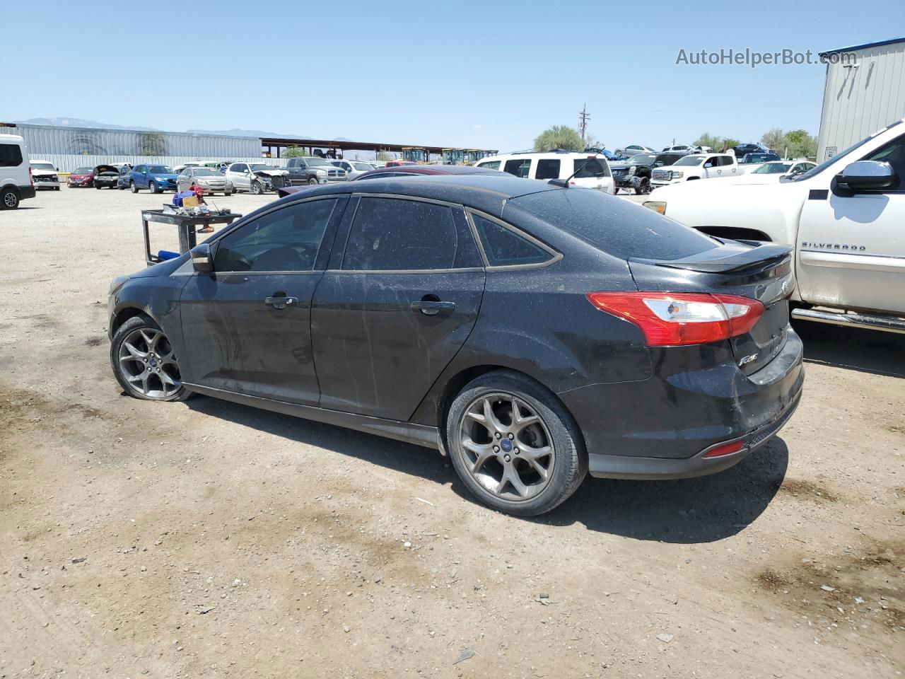 2013 Ford Focus Se Black vin: 1FADP3F22DL214053