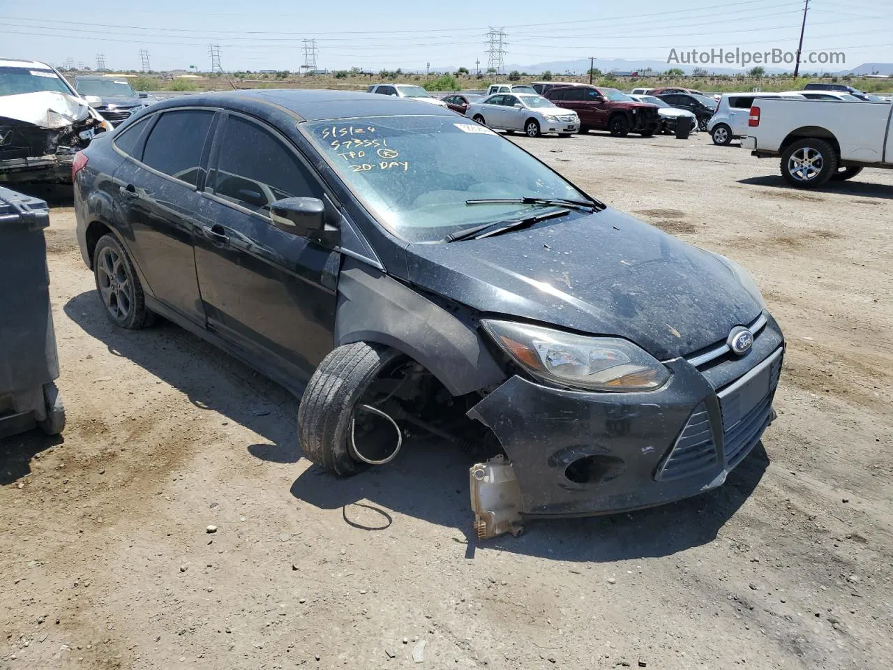 2013 Ford Focus Se Black vin: 1FADP3F22DL214053