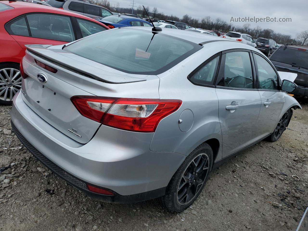 2013 Ford Focus Se Серебряный vin: 1FADP3F22DL225988