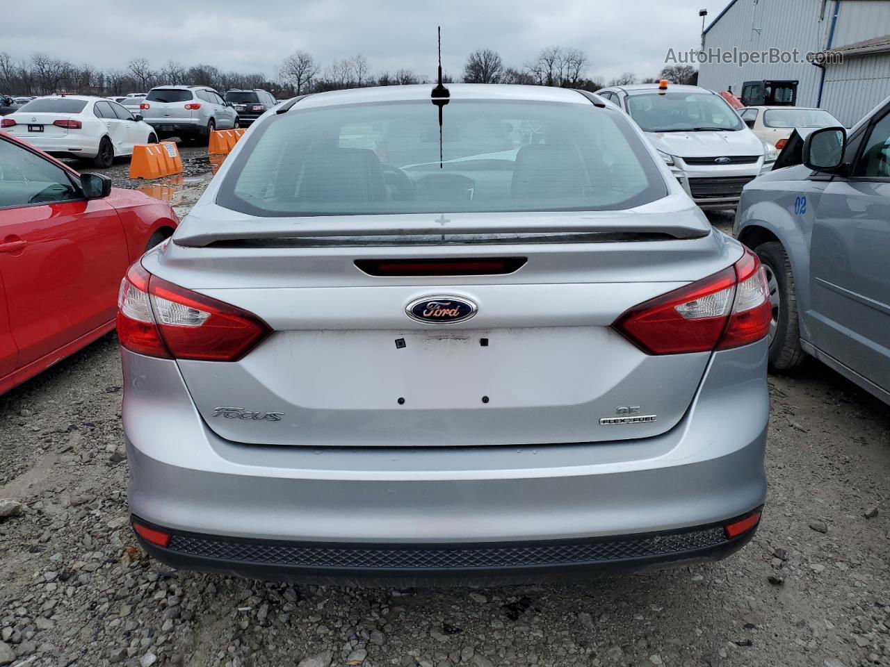 2013 Ford Focus Se Silver vin: 1FADP3F22DL225988